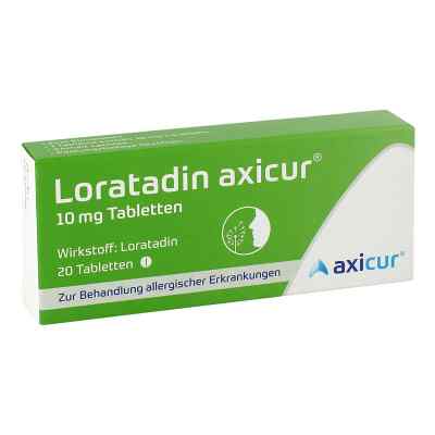 Loratadin axicur 10 mg Tabletten 20 stk von axicorp Pharma GmbH PZN 14293767