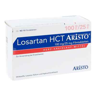 Losartan HCT Aristo 100mg/25mg 98 stk von Aristo Pharma GmbH PZN 07510945