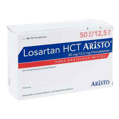 Losartan HCT Aristo 50mg/12,5mg 98 stk von Aristo Pharma GmbH PZN 07510626
