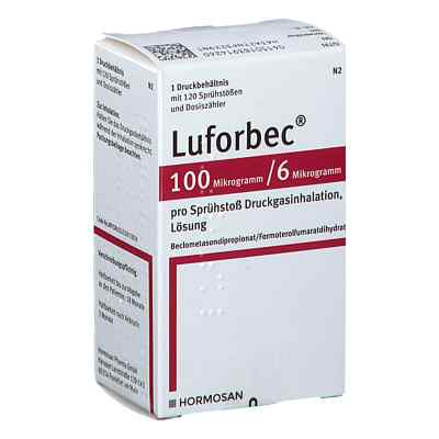 Luforbec 100 Μg/6 Μg 120 Hub Dosieraerosol 1 stk von HORMOSAN Pharma GmbH PZN 18391426