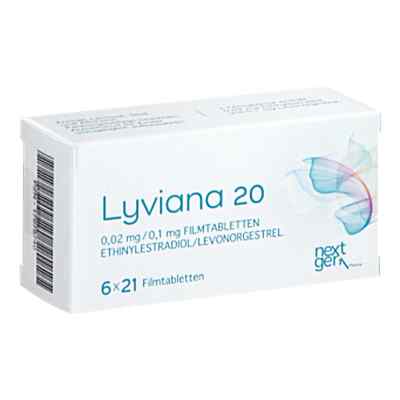 Lyviana 20 0,02 Mg/0,1 Mg Filmtabletten 6X21 stk von NextGen Pharma s.r.o. PZN 17975740