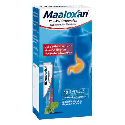 MAALOXAN® Suspension bei Sodbrennen mit Magenschmerzen 10X10 ml von A. Nattermann & Cie GmbH PZN 02411032