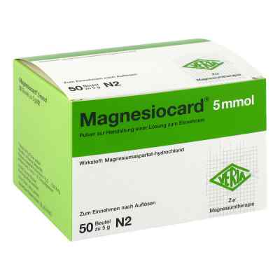 Magnesiocard 5 mmol Pulver 50 stk von Verla-Pharm Arzneimittel GmbH & PZN 01667864