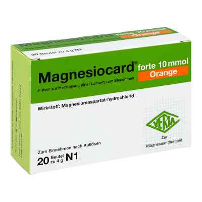 Magnesiocard forte 10 mmol Orange Pulver 20 stk von Verla-Pharm Arzneimittel GmbH &  PZN 02470336
