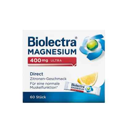 Magnesium Biolectra 400 mg ultra Direct Zitrone 60 stk von HERMES Arzneimittel GmbH PZN 14371289