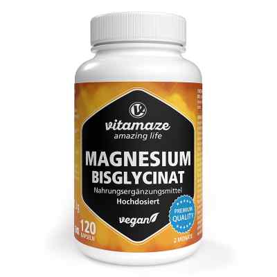 Magnesium Bisglycinat 750 mg Kapseln Vegan 120 stk von Vitamaze GmbH PZN 19461560