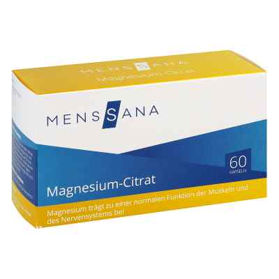 Magnesium Citrat Menssana Kapseln 60 stk von MensSana AG PZN 09486197