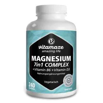 Magnesium Komplex 400mg 7 Formen + B6 + D3 Kapseln