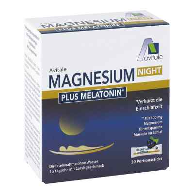 Magnesium Night Plus 1 Mg Melaton. Pulver 30 stk von Avitale GmbH PZN 17267167