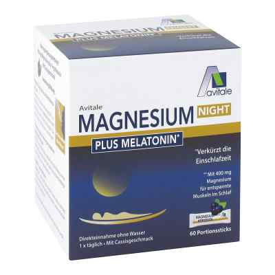 Magnesium Night Plus 1 Mg Melaton. Pulver 60 stk von Avitale GmbH PZN 17269344