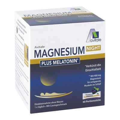 Magnesium Night Plus 1 Mg Melaton. Pulver 60 stk von Avitale GmbH PZN 17269344