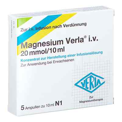 Magnesium Verla i.v. 20 mmol/10 ml 5 stk von Verla-Pharm Arzneimittel GmbH & Co. KG PZN 17638787