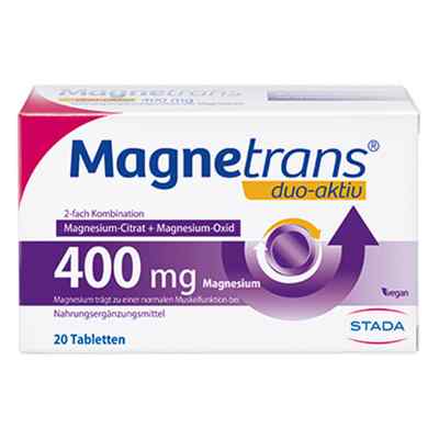 Magnetrans duo-aktiv 400 mg Tabletten Magnesium 20 stk von STADA Consumer Health Deutschlan PZN 14367543