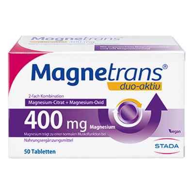 Magnetrans duo-aktiv 400 mg Tabletten Magnesium 50 stk von STADA Consumer Health Deutschlan PZN 14367566