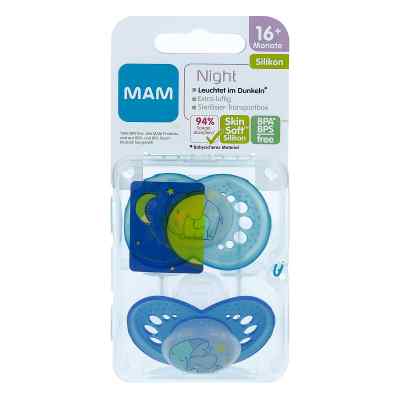 Mam Night Silikon 16+ Monate für Jungen 2 stk von MAM Babyartikel GmbH PZN 12669518