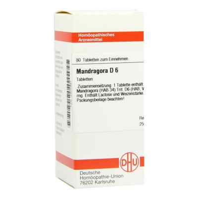 Mandragora D6 Tabletten 80 stk von DHU-Arzneimittel GmbH & Co. KG PZN 02802991