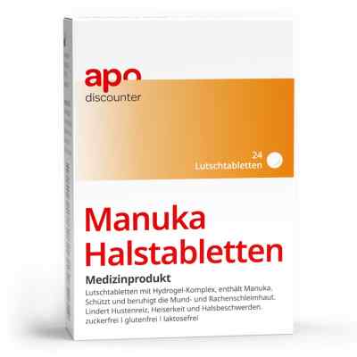 Manuka Halstabletten zuckerfrei zum Lutschen 24 stk von Sunlife GmbH Produktions- und Ve PZN 18833083