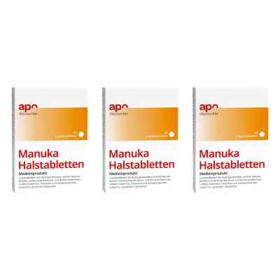 Manuka Halstabletten zuckerfrei zum Lutschen 3x24 stk von Sunlife GmbH Produktions- und Ve PZN 08102525