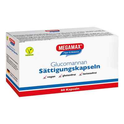 Megamax Sättigungskapseln Glucomannan 60 stk von Megamax B.V. PZN 10267141