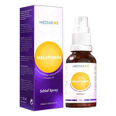 Melatonin Ashwagandha Mediakos Schlaf Spray Vegan