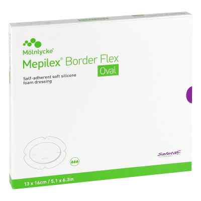 Mepilex Border Flex Schaumverb.haft.13x16 cm oval 5 stk von Mölnlycke Health Care GmbH PZN 14412195
