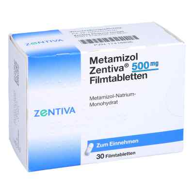 Metamizol Zentiva 500 Mg Filmtabletten 30 stk von Zentiva Pharma GmbH PZN 17418896
