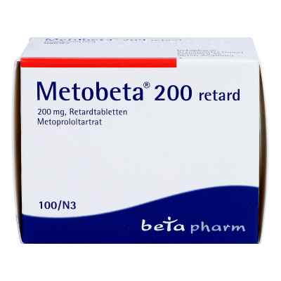 Metobeta 200 retard 100 stk von betapharm Arzneimittel GmbH PZN 04801955