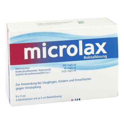 Microlax Rektallösung Klistiere 9X5 ml von EurimPharm Arzneimittel GmbH PZN 13331750