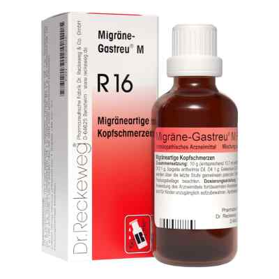 Migräne Gastreu M R 16 Tropfen 50 ml von Dr.RECKEWEG & Co. GmbH PZN 04793546