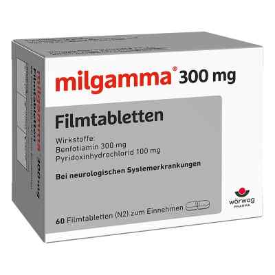 Milgamma 300 mg Filmtabletten 60 stk von Wörwag Pharma GmbH & Co. KG PZN 02913897