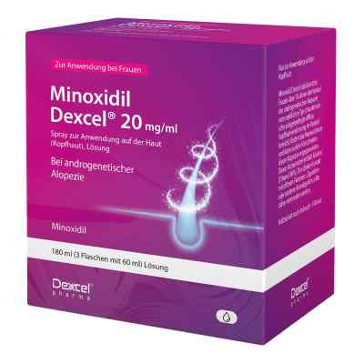 Minoxidil Dexcel 20 mg/ml Spray für Frauen 3X60 ml von Dexcel Pharma GmbH PZN 18892401