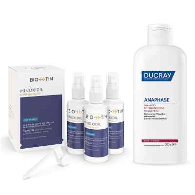 Minoxidil Männer Bio-h-tin® 50mg/ml(3x60ml) + Anaphase Shampoo