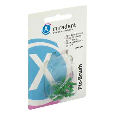 Miradent Interdentalbürsten Pic-Brush Ersatzbürsten medium grün