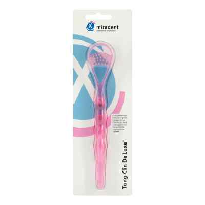 Miradent Zungenreiniger Tong‐Clin De Luxe pink transparent