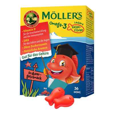 Möller's Omega-3 Gelee Fisch Erdbeere Kautabletten 36 stk von doletra Health GmbH PZN 16006909