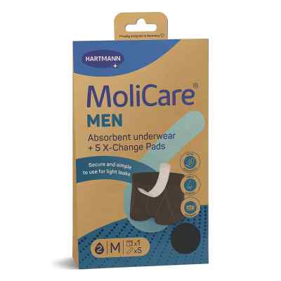 Molicare Men Absorbent Underwear+5 Pads Größe M 1 stk von PAUL HARTMANN AG PZN 19263498