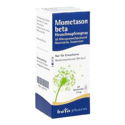 Mometason beta Heuschnupfenspray 50[my]g/sp.60 Spitze 10 g von betapharm Arzneimittel GmbH PZN 14374112