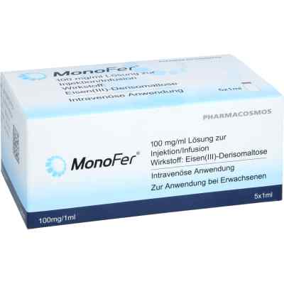 Monofer 100 mg/ml Lösung zur, zum injektion/infusion Dsfl. 5X1 ml