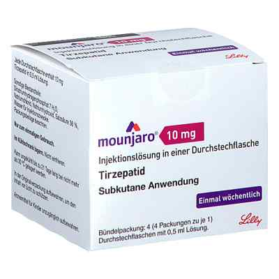 Mounjaro® 10 Mg Injektslösung 4 stk von LILLY DEUTSCHLAND GmbH PZN 18863552