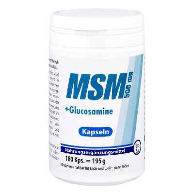 Msm 500 mg+Glucosamine Kapseln 180 stk von Pharma Peter GmbH PZN 12365563