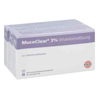 Mucoclear 3% Nacl Inhalationslösung 60X4 ml von Pari GmbH PZN 05737225