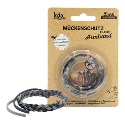 Mückenschutz Armband Pu-leder Mischgrau Kda 1 stk von KDA Pharmavertrieb Arndt GmbH PZN 18295148