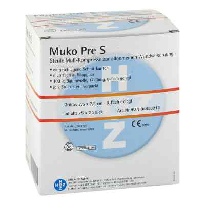 Mukopre S 7,5x7,5cm 8fach sterile Mullkompresse