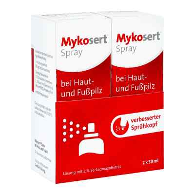Mykosert Spray Bei Haut- Und Fußpilz 2X30 ml von Dr. Pfleger Arzneimittel GmbH PZN 15432455