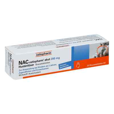 NAC-ratiopharm akut 200mg Hustenlöser 20 stk von ratiopharm GmbH PZN 06322986