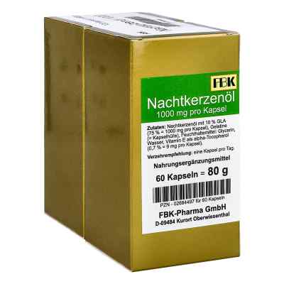 Nachtkerzenöl 1000 Kapseln 120 stk von FBK-Pharma GmbH PZN 02684480