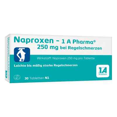 Naproxen - 1 A Pharma® 250 mg bei Regelschmerzen 30 stk von 1 A Pharma GmbH PZN 09245022