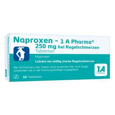 Naproxen-1A Pharma 250mg bei Regelschmerzen 10 stk von 1 A Pharma GmbH PZN 09244991