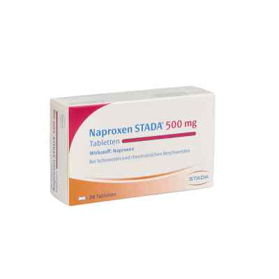 Naproxen Stada 500 mg Tabletten 20 stk von STADAPHARM GmbH PZN 06873019