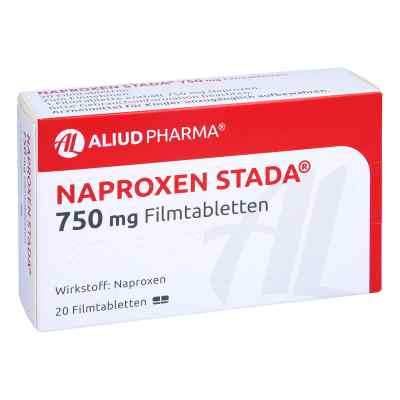 Naproxen Stada 750 mg Filmtabletten Aliud 20 stk von ALIUD Pharma GmbH PZN 11160391